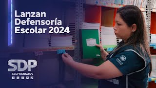 Gobierno de El Salvador lanza plan Defensoría Escolar 2024 [upl. by Polad]