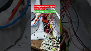 ShortVoltage stabilizer repair online classSkill development [upl. by Nelag773]