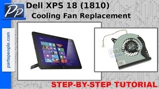 Dell XPS 18 1810 CPU Cooling Fan Video Tutorial Teardown [upl. by Prader213]