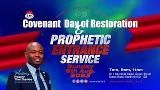 COVENANT DAY OF RESTORATION  PROPHETIC ENTRANCE  2ND SERVICE  6TH AUGUST 2023 [upl. by Attenaz]