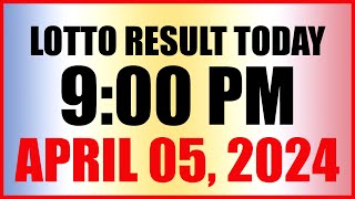 Lotto Result Today 9pm Draw April 5 2024 Swertres Ez2 Pcso [upl. by Friedberg]