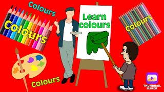 Learn colours  learn English for kids caramellatv9149 english colour learning [upl. by Kimmel]