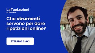 Che strumenti servono per dare ripetizioni online [upl. by Evin200]