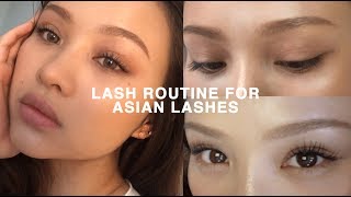 LASH ROUTINE FOR STRAIGHT ASIAN LASHES CURLED ALL DAY [upl. by Cosetta969]