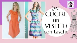 Cucire un Vestito con tasche👗Facile spiegazione Burda [upl. by Hoshi]