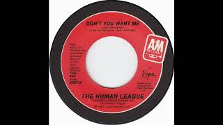 HUMAN LEAGUE  Dont You Want Me 1981 HQ [upl. by Joktan]