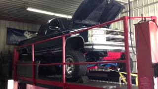 94 Silverado 604L80e swap PRC 25 Heads 228r Cam DYNO TUNE [upl. by Matelda]