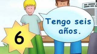 How old are you  ¿Cuántos años tienes  Calico Spanish Songs for Kids [upl. by Ardnuek]