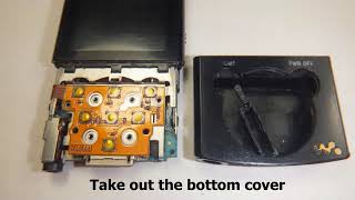 How to take apart a SONY Walkman NWZE443 NWZE444 NWZE445 and change battery [upl. by Aicatsan]