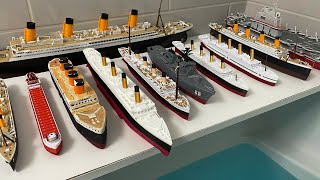 Sinking of Titanic and Review of All Ships Lined Up  Britannic Titanic Edmund Fitzgerald [upl. by Pritchett457]