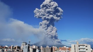 Japanese volcano Mount Sakurajima eruption blankets Kagoshima city in ash [upl. by Alol]