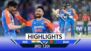 IND vs BAN 3rd T20I Highlights Today Match Highlights  SanjuSurya Highlights  Hyderabad Match [upl. by Klatt]