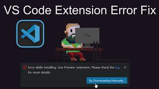 VS Code Extension Installation Error Fix Solution [upl. by Eelac422]