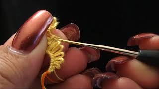 Frivolite Tatting Lesson 173 Herringbone hookup  Enlace de Espiga [upl. by Eiddam]