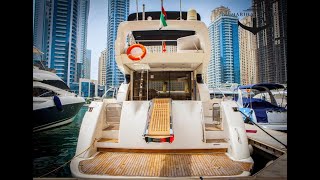 Azimut 52ft16m 15 Person Capacity  Flame Yacht Rentals Dubai [upl. by Yezdnil791]