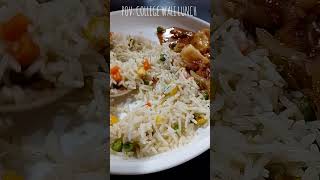 College wali lunch subscribe food friedrice viralshorts love spicy lunch vegan indianfood [upl. by Kamerman]