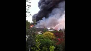 Fire at Wilmslow Garden Centre [upl. by Zilef]