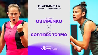 Jelena Ostapenko vs Sara Sorribes Tormo  2024 Rome Round 3  WTA Match Highlights [upl. by Gwenore709]