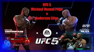 UFC 5 Michael Venom Page v Anderson Silva [upl. by Aerdnod]