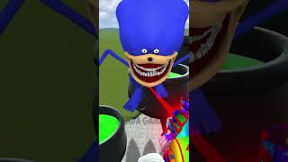 ALL SIZE SHIN SONIC TAPES FAMILY vs TOXIC CAULDRON FROM SMALL TO BIG in Garrys Mod [upl. by Reviel]