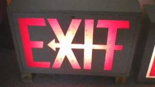 Vintage 1950s60s Prescolite Exit Sign [upl. by Schouten]