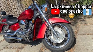 La primer moto chopper que pruebo 🤯  Honda Shadow 750  Chuy en moto  Guatemala [upl. by Kcirad]