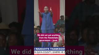 Junet Mohamed says the handshake government was not beneficial politicalanalysis kenyapolitics [upl. by Slen]