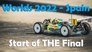 Worlds 2022  Spain  Start of THE final  IFMAR World Championship 18 IC off road [upl. by Yruj]