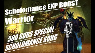 WoW TBC Classic Scholomance EXP Boost As Warrior 500Subscribler Special Sugar man Sixto Rodriguez [upl. by Adnawal]