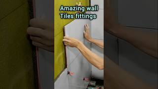 Wall tiles install 2024 tileideas homedecor tiles floortiles foryou home hometiles shorts [upl. by Foley]