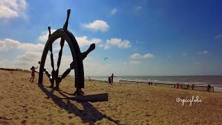 Middelkerke Beach Belgium  parasailing [upl. by Amble]