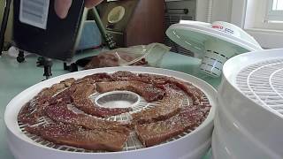 Making Beef Jerky at Home with a Nesco Dehydrator [upl. by Atnahsa107]