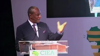 DISCOURS  Alpha Condé Conférence Internationale sur lEmergence de lAfrique CIEA 2017 22 [upl. by Mikiso]