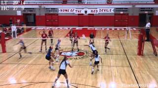 Hinsdale Central Girls Volleyball vs Lyons Township Highlights [upl. by Atiuqnahs]