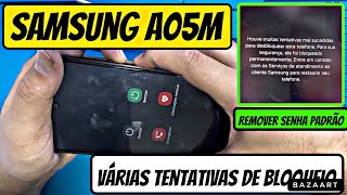 Como desbloquear e tirar senha padrão do Samsung A05 Modelo A055MDS Passo a Passo [upl. by Dalury610]