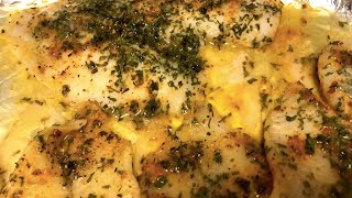 SIMPLE CAJUN BAKED FLOUNDER RECIPE [upl. by Nnhoj]