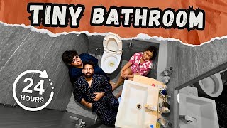 LIVING IN WORLD’s TINIEST BATHROOM FOR 24HOURS  Rimorav Vlogs [upl. by Aaberg]