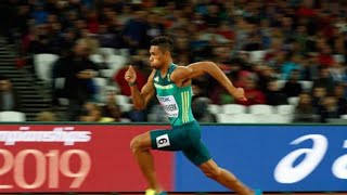 Wayde van Niekerks individual medal hopes end as he crashes out of 200m semis [upl. by Litton]