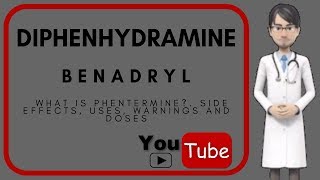 💊DIPHENHYDRAMINE BENADRYL What is Diphenhydramine used for Side effects mechanism of action💊 [upl. by Jessa]