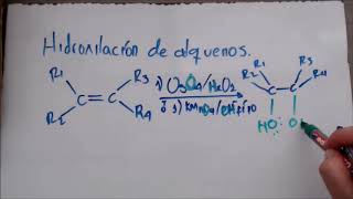 Hidroxilación sin de alquenos [upl. by Gavrilla]