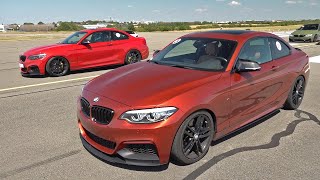 BMW M240i Pure Turbos 550HP vs Audi R8 V10 1050HP vs BMW M240i 485HP [upl. by Notfilc]