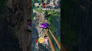 Help Me Get My Crush Attention In A Car Jump Challenge 🚗 🌲 shorts beamngdrive [upl. by Anola6]