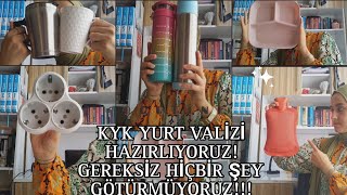 KYK YURT VALİZİ HAZIRLAMATECRÜBELİ ÖĞRENCİDEN✈️kykyurt çukurovaüniversitesi valiz [upl. by Jonati]