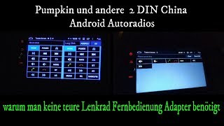 Android Pumpkin Autoradio DIY Lenkradfernbedienung ohne Interface im Nissan ua KFZ einbinden [upl. by Bremser731]