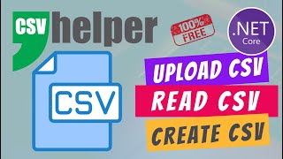 How to Create and Upload CSV File  Read CSV File  CsvHelper  ASPNET Core [upl. by Auhsoj979]