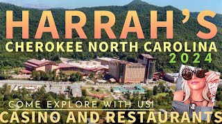 Harrahs Cherokee NC North Carolina casino and restaurants 2024 [upl. by Kermie610]