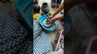 pottery clay claypottery ruralpotter potterywheel how to make clay pottery pottery activity [upl. by Nilatak]