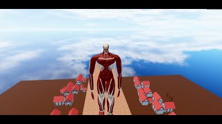 Colossal Titan Nuke Transformation  Roblox [upl. by Irvin]