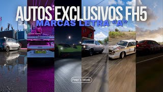 Autos Exclusivos Forza Horizon 5  Marcas Letra quotAquot [upl. by Aronaele]