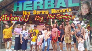 Sarap Mag Swimming sa Hot Spring  Maam AJ [upl. by Krebs]